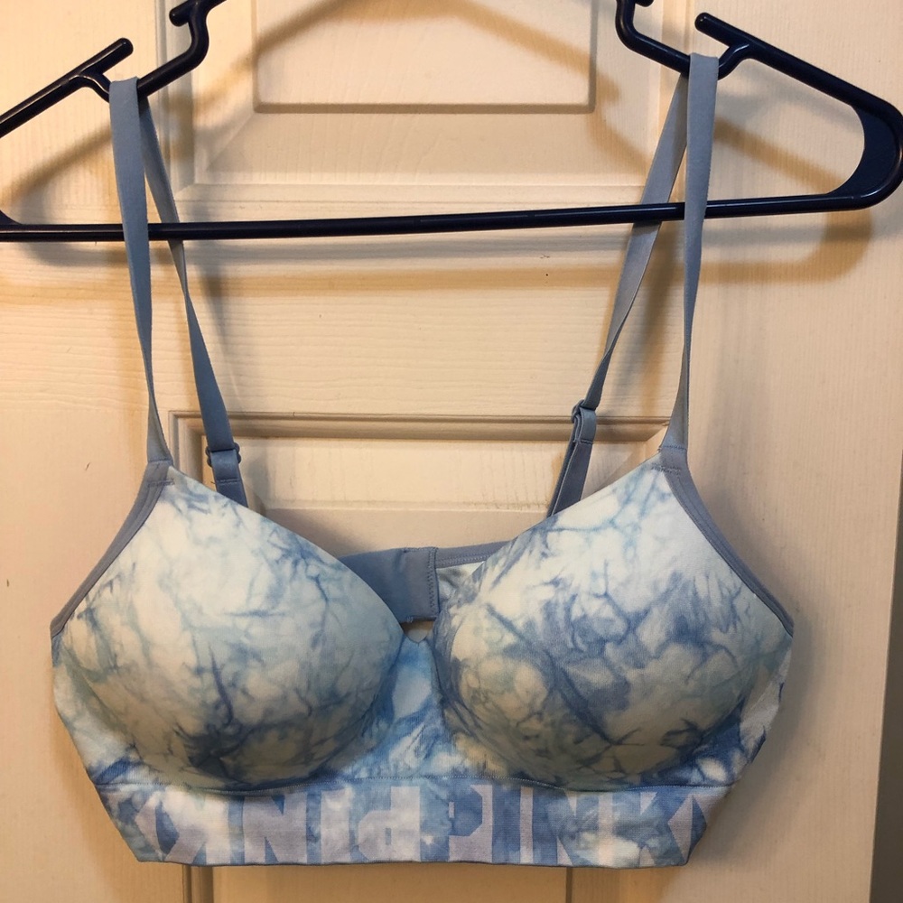 Pink Victoria’s Secret Cool Comfy Bra large.